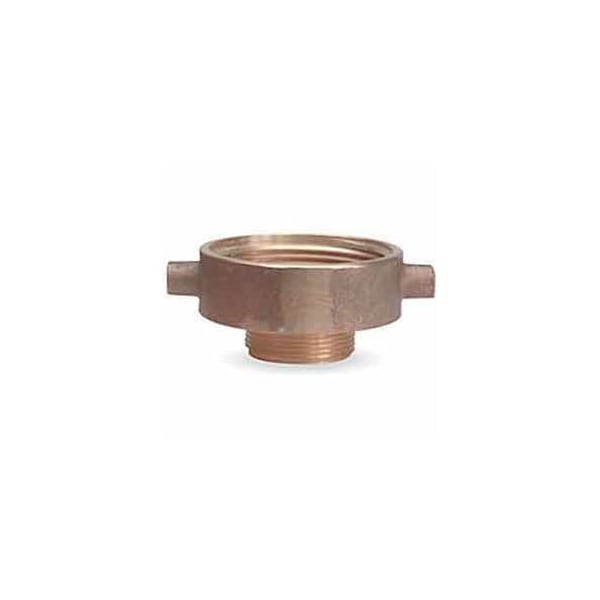 Moon American Fire Hose Female/Male Reducer Adapter - 1-1/2 In. NH Female X 3/4 In. NPT Male - Brass 369-1520761 - main
